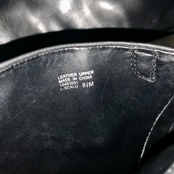 Franco Sarto Black Leather Boot size 9 EUC - Picture 7 of 12